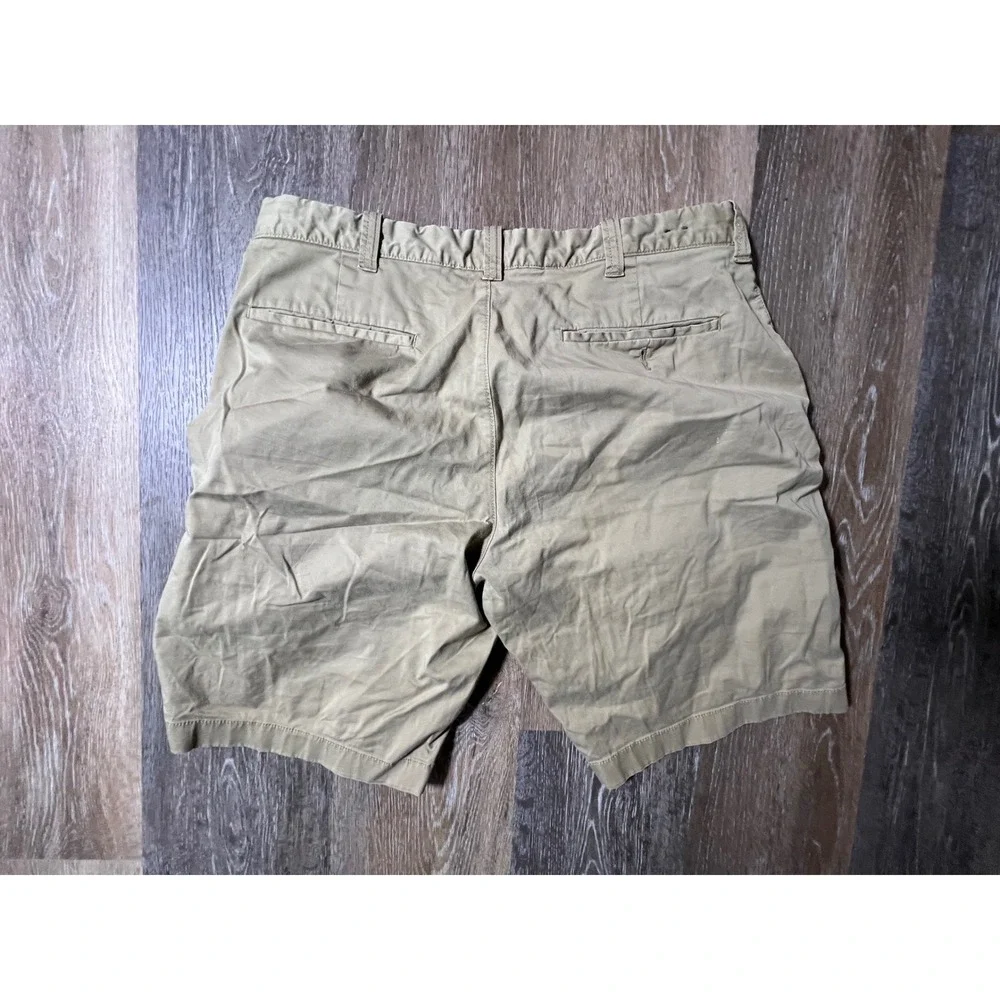J.Crew Chino Shorts Mens 33 Tan Stretch Cotton Blend Khaki Casual 10.5‎ Inseam